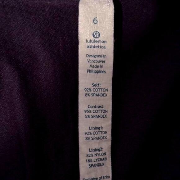 Lululemon Full Zip Vented Scuba Sweatshirt Chambray Heather Navy Womens Size 6 - Picture 13 of 14
